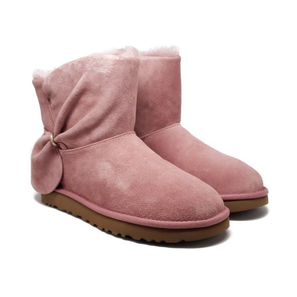 UGG Classic Mini Twist Boots in Pink Dawn Size 8 - Picture 5 of 8
